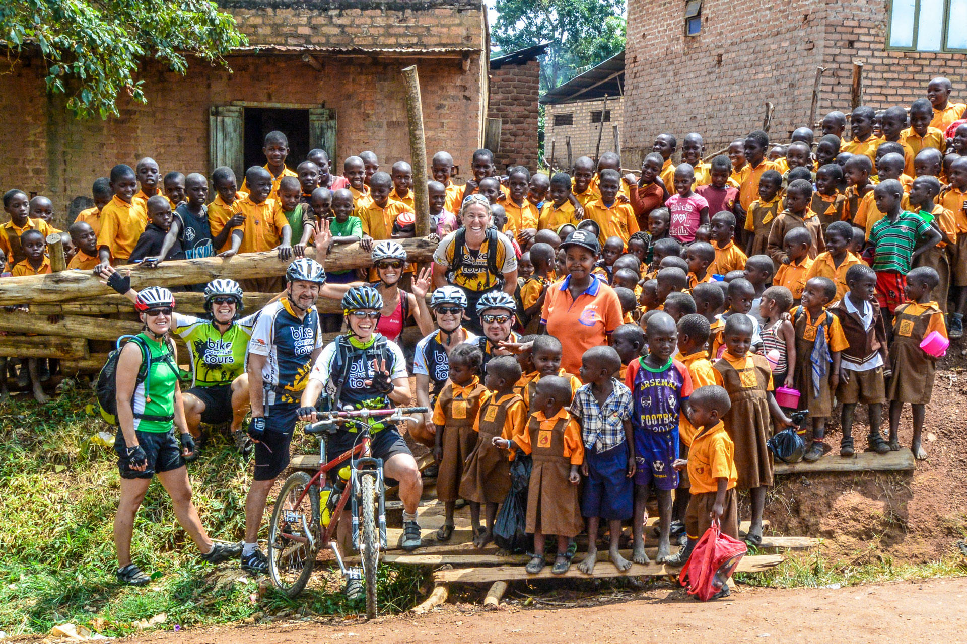 Schulbesuch in einem kleinen Dorf